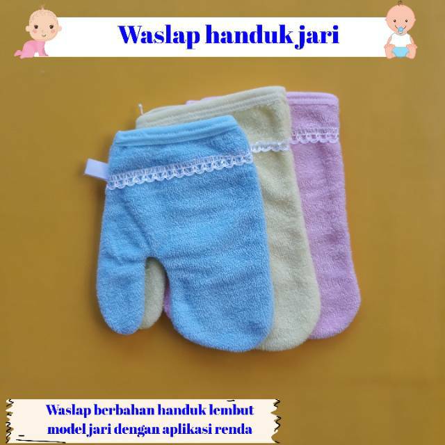 Waslap handuk jari