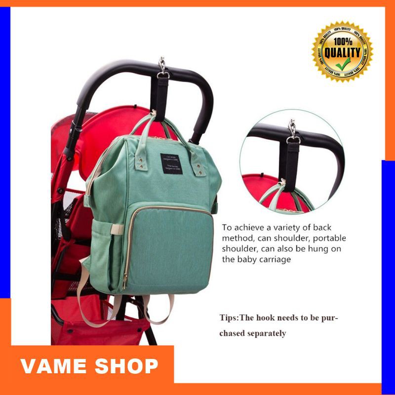 Terlaris Lequeen Fashion Mummy Maternity Nappy Bag Brand Large Capacity Baby Bag Travel Backpack