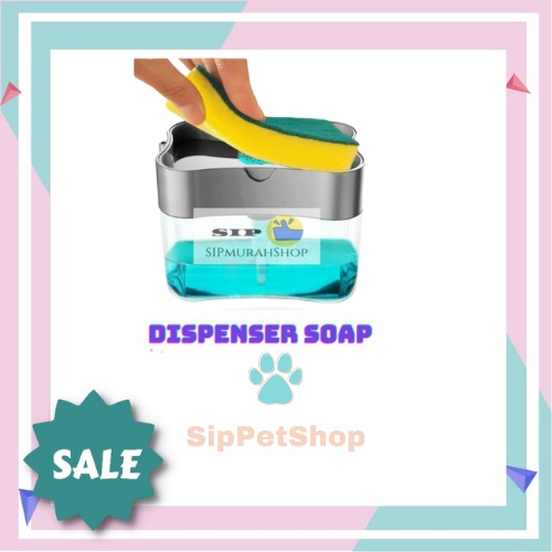 (COD) TEMPAT SABUN CUCI PIRING  SOAP DISPENSER  SOAP CADDY PUMP  DISPENSER SABUN