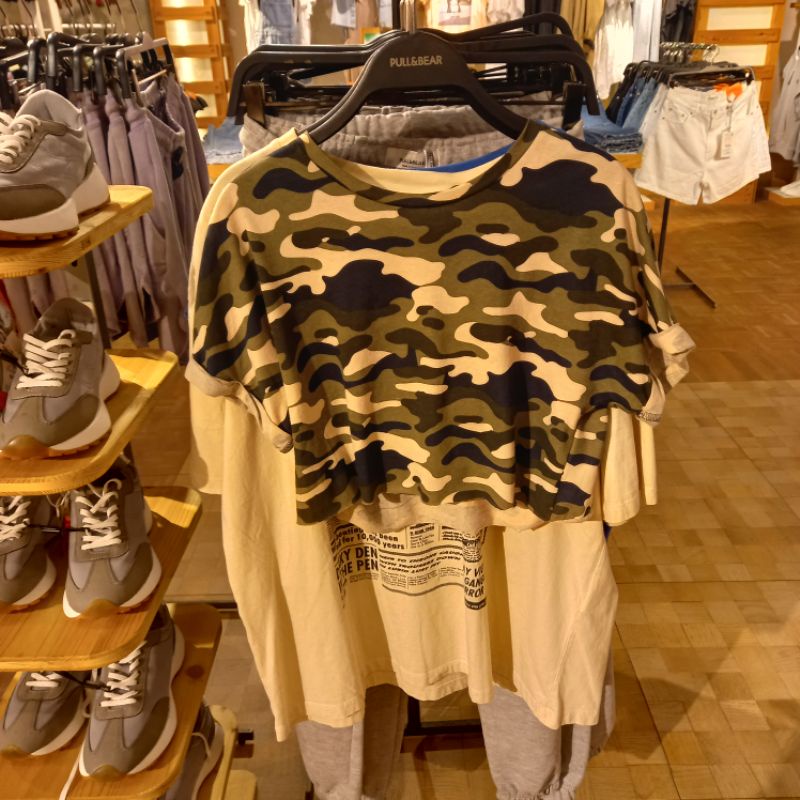 PULL & BEAR ORI ASLI NEW SALE FREE JASTIP Kaos Tshirt Disney Evangelion Manga GARANSI TERMURAH