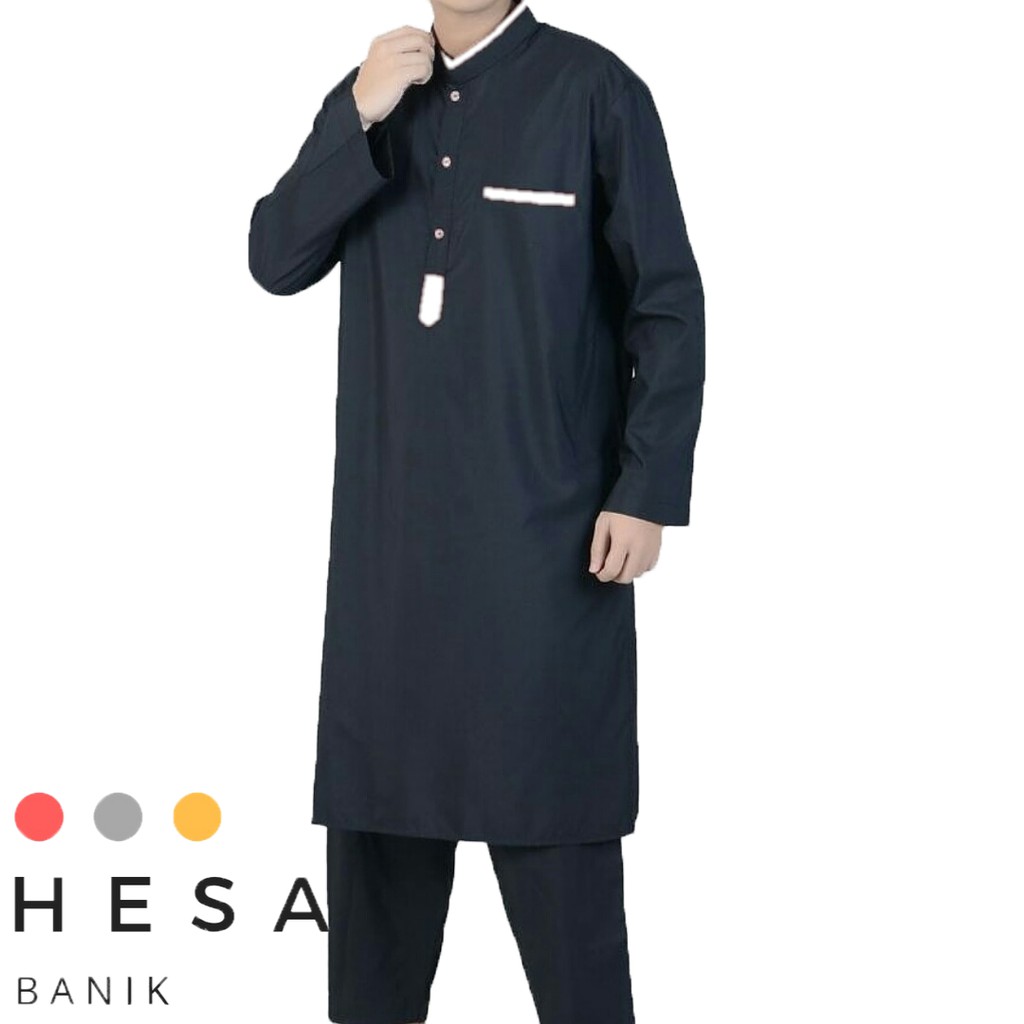 Setelan Jubah Pria Dewasa / Setelan Gamis Pria