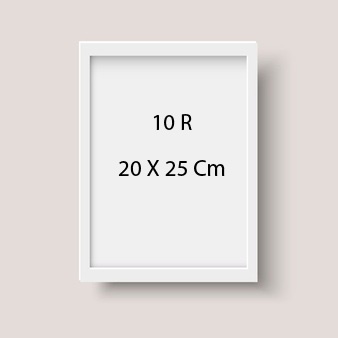 Bingkai Foto Putih / Hitam Ukuran 10R | Bingkai Ukir Warna Emas