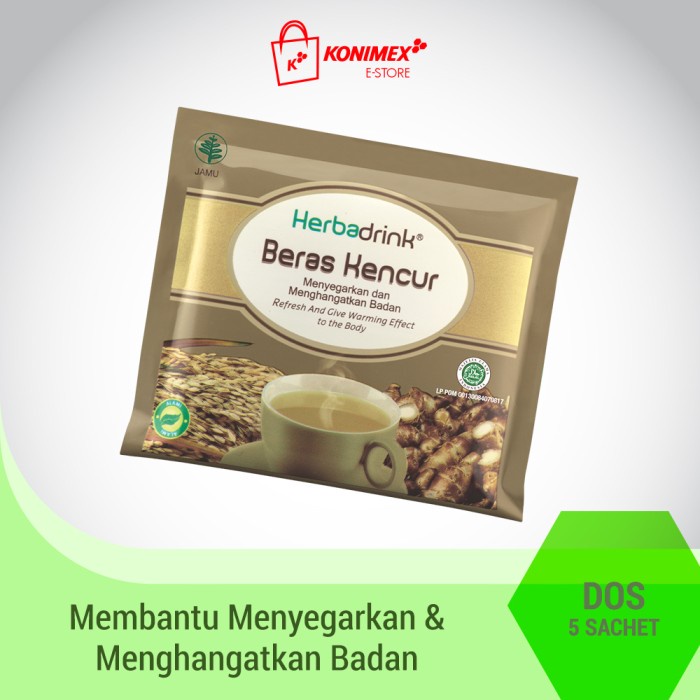 

Ge602G Herbadrink Beras Kencur Serbuk Minuman 5 Sachet @ 7Gr Ds5