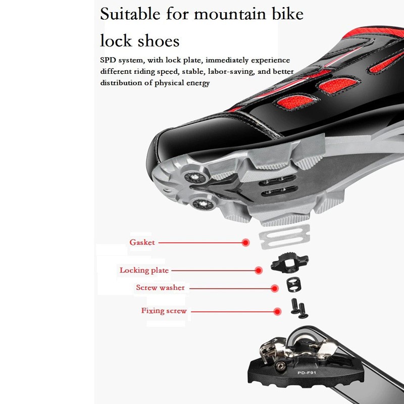 Promend F91 Pedal Cleat Sepeda MTB