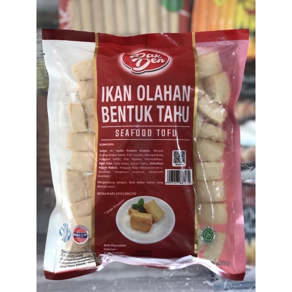 

Pak Den Tofu / PakDen Seafood Tofu Olahan Ikan bentuk Tahu 500gr