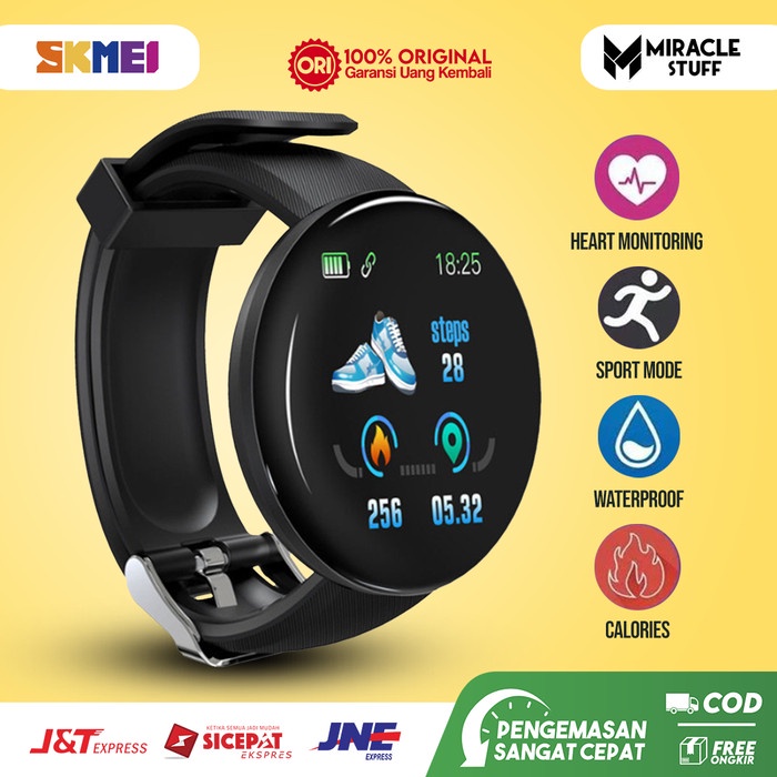 Jam Tangan Pria Murah Keren Terbaru Fashion Watch COD S0F1 Smartwatch Jam Tangan Pria Wanita SKMEI D