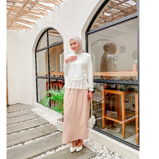 Terbaru.. ATASAN WANITA EDLYN TOP BLOUSE BROKAT KEKINIAN ALA SELEBGRAM