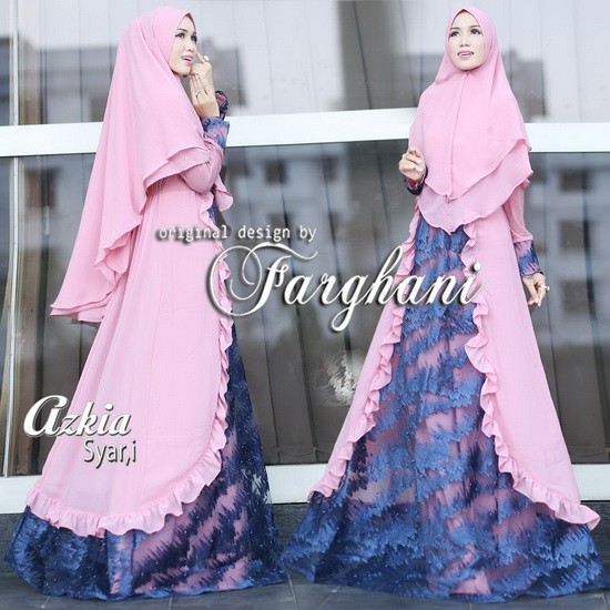 Gamis dan Khimar AZKIA by FARGHANI Original Branded