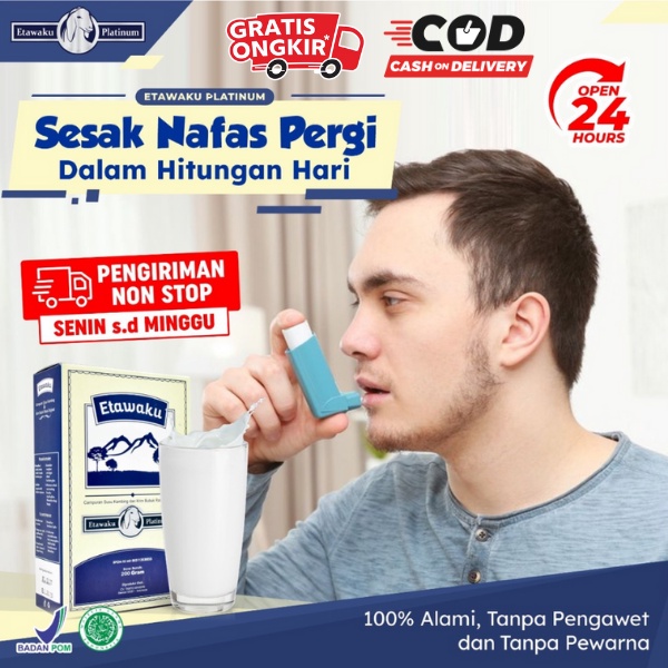 

Etawaku Platinum - Susu Kambing Etawa Penambah Kalsium Kuatkan Tulang & Sendi Solusi Atasi Gangguan Pernapasan Pernafasan Asma
