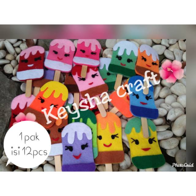 

Amplop Lebaran IceCream / Amplop Lucu / Amplop Lebaran Flanel / angpao unik lucu