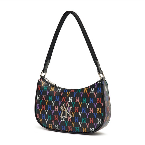 MLB NY Yankees Rainbow Hobo Bag Black 100% Original