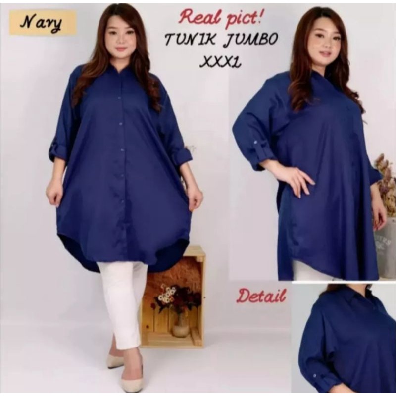 Tunik Jumbo Tunik Polos Tunik Murah Tunik Keren Tunik Import Baju Muslim Baju Panjang Premium Katun