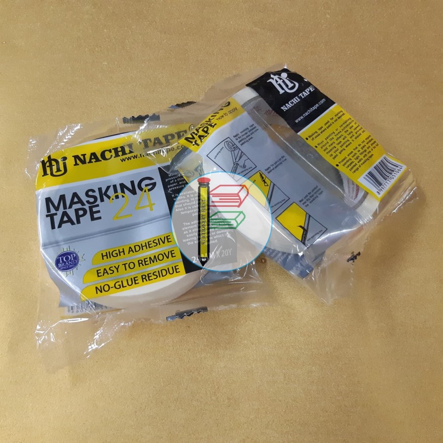 Masking Tape Lakban Plakban Kertas Nachi 24mm 1 Inch 2.4cm per pc