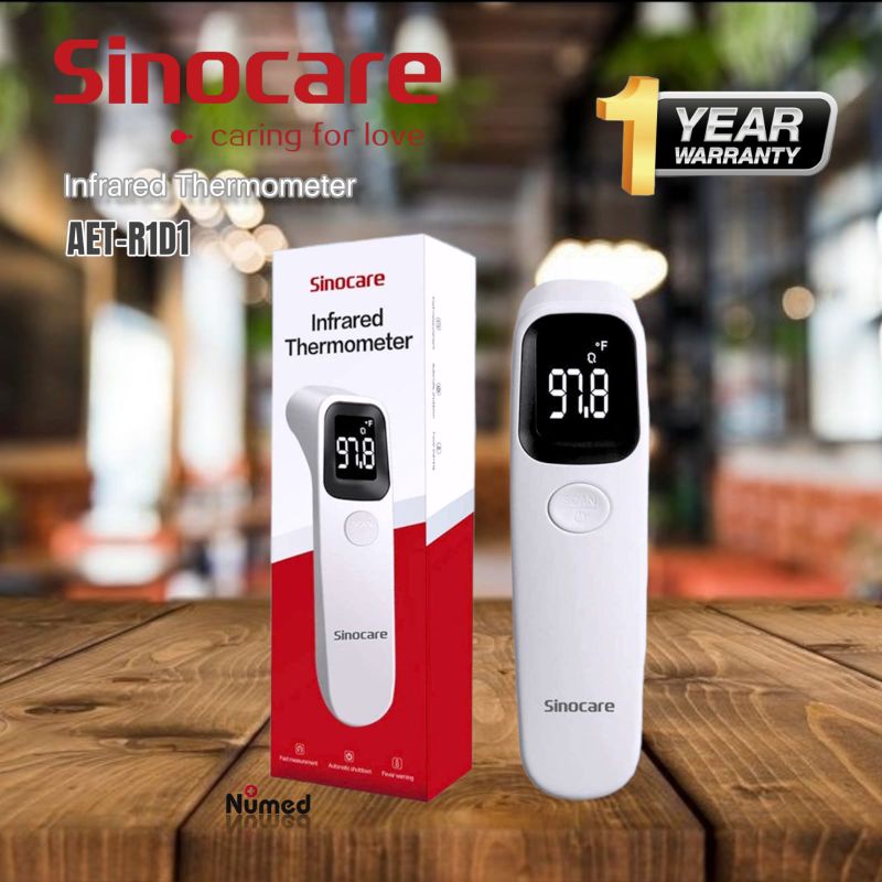 Sinocare Infrared Thermometer AET-R1D1 / Thermometer Infra Merah Non Contact