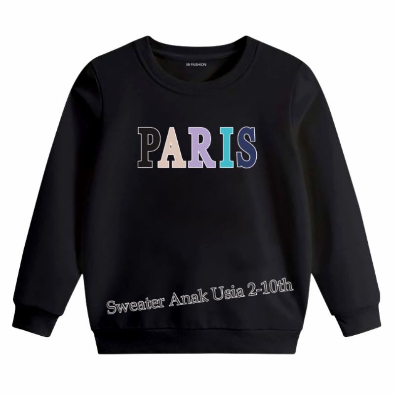 ((IB))SWEATER ANAK2 UNISEX/PARIS DIGITAL SABLON