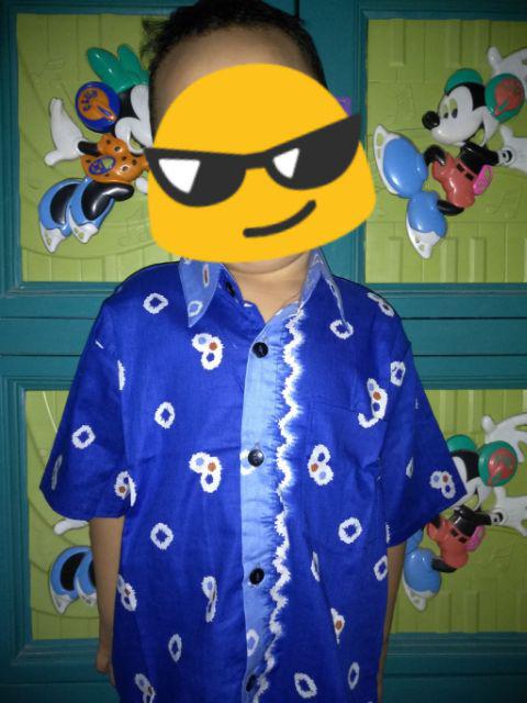 Kemeja Jumputan Batik Anak