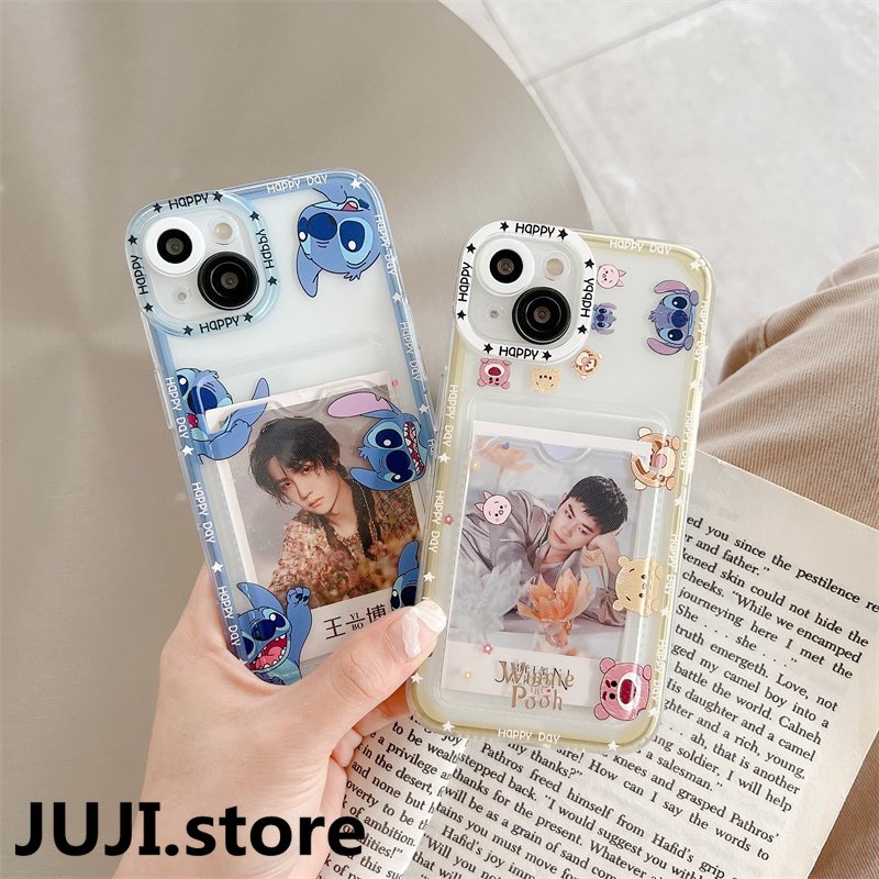 Soft Case TPU Motif Beruang Strawberry Untuk IPhone 14 13 11 Pro Max 8 7 Plus X XS XR