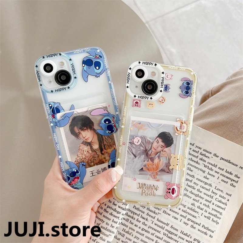 Soft Case TPU Motif Beruang Strawberry Untuk IPhone 14 13 11 Pro Max 8 7 Plus X XS XR