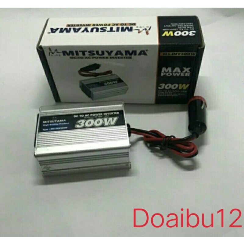 Cod Power Inverter Mitsuyama 300 watt Dc ke Ac Bisa bayar ditempat