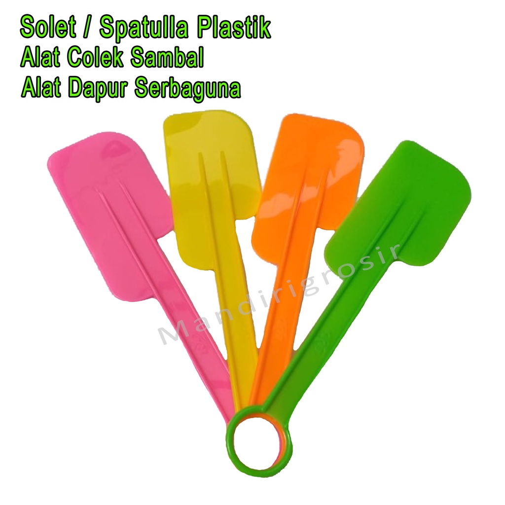 Spatulla Plastik *Solet * Alat Colek Sambal *Alat Dapur Serbaguna