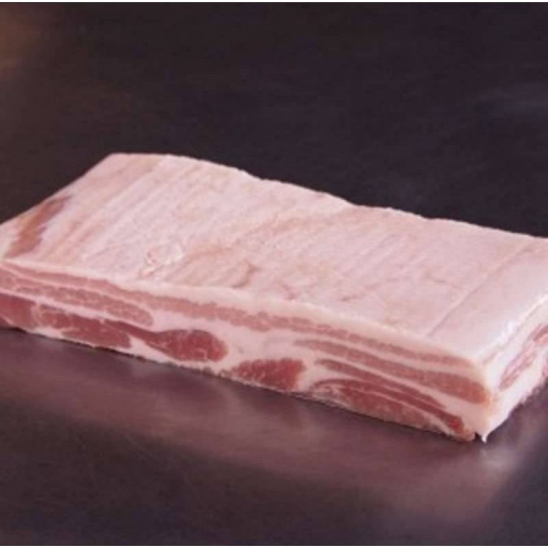 daging babi samcan tanpa kulit pork belly skin off / no skin 1kg