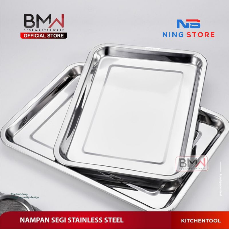 BMW NAMPAN STAINLESS 40CM/NAMPAN KOTAK 40X30X4CM