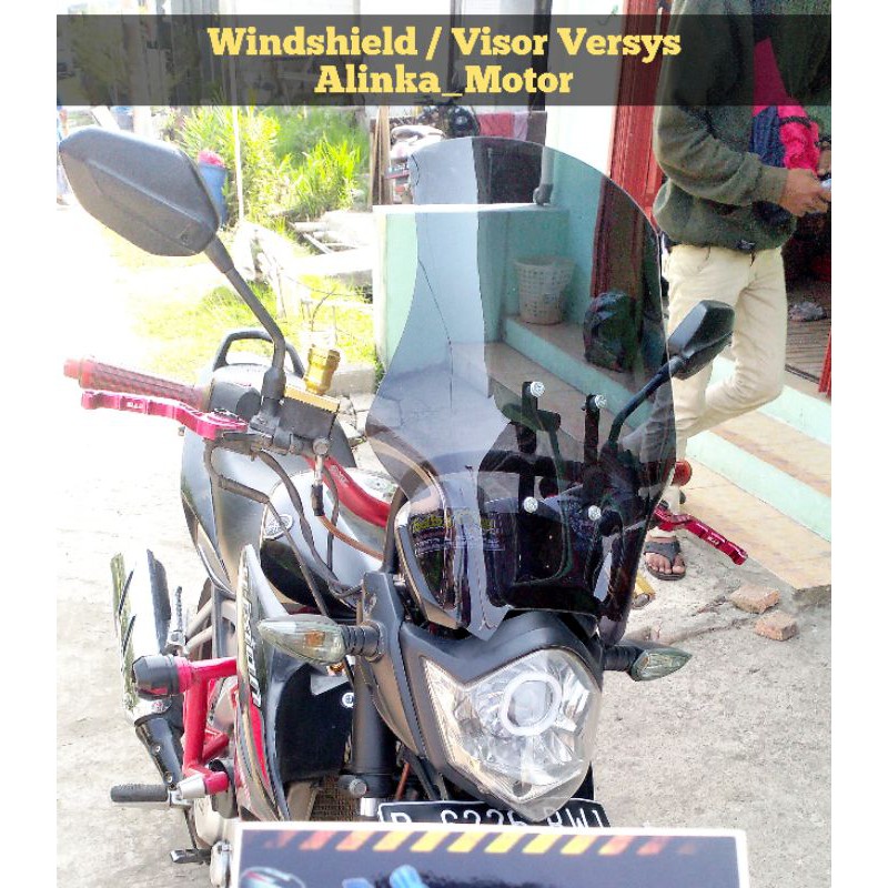 PAKET Breket+Visor Versys Yamaha Vixion Old Visor Vixion Old Variasi Vixion Old