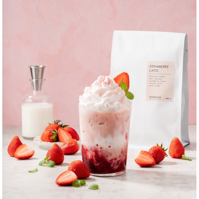 Bubuk Minuman STRAWBERRY LATTE - Premium Dr..... 3