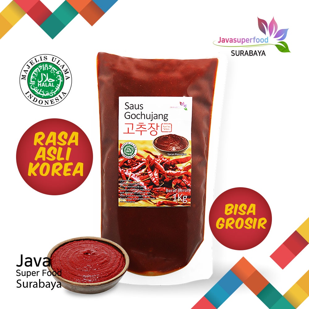 

[HALAL] Gochujang 1kg Rasa Asli Korea/Sauce Sambel Pasta/Chili Paste