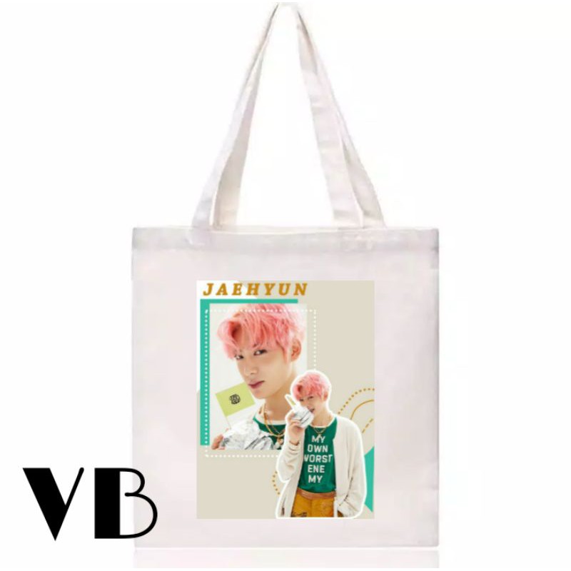 Totebag Nct Jaehyun,Johnny,Chenle,Yangyang,Yuta,Ten,Jungwoo Resleting