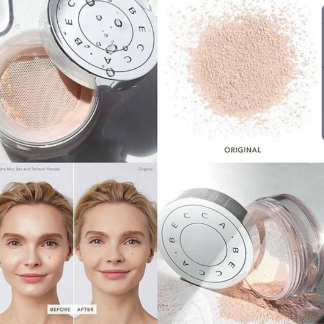 Full sz 10grm Becca hydra-mist set & Refresh powder