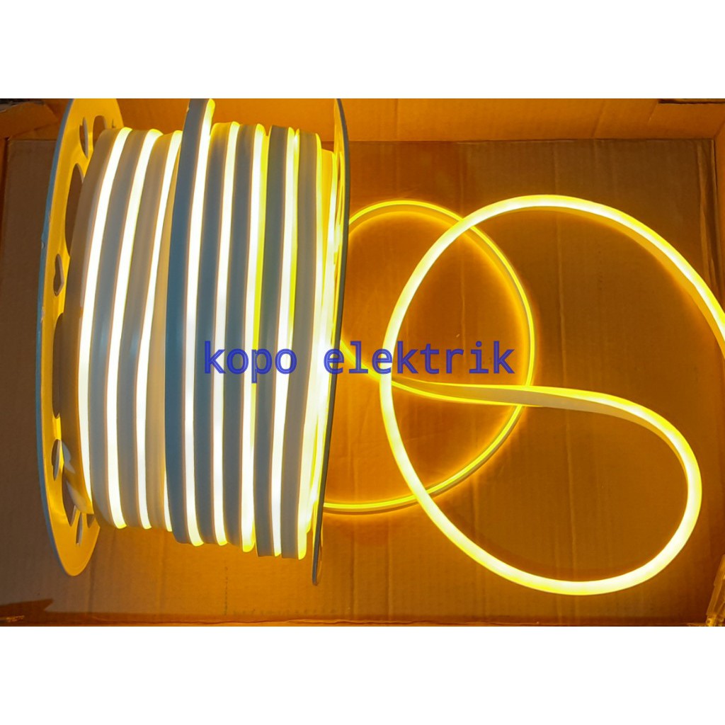 Lampu Strip LED Flexible 10 Meter + Soket / Lampu Neon Flex