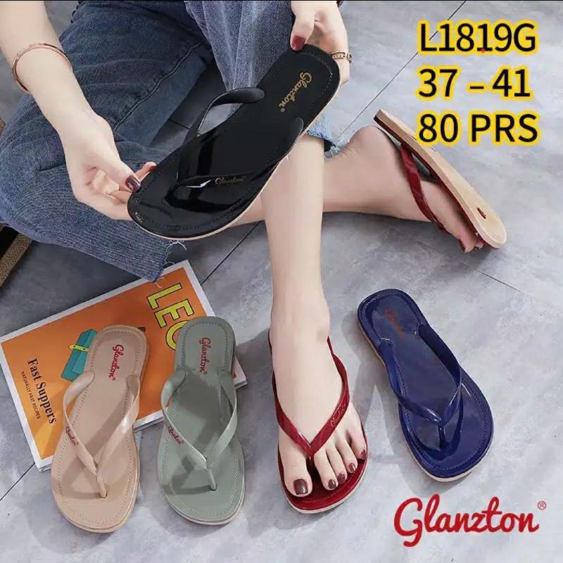 SANDAL JEPIT WANITA GLANZTON 1819 KILAP SENDAL TEPLEK