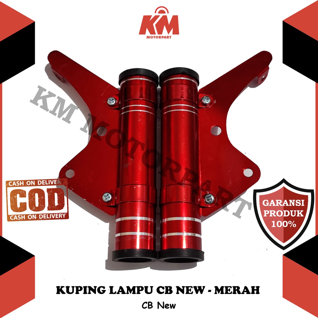 Kuping Lampu CB New CNC 31mm Breket Dudukan Lampu Variasi Sepasang