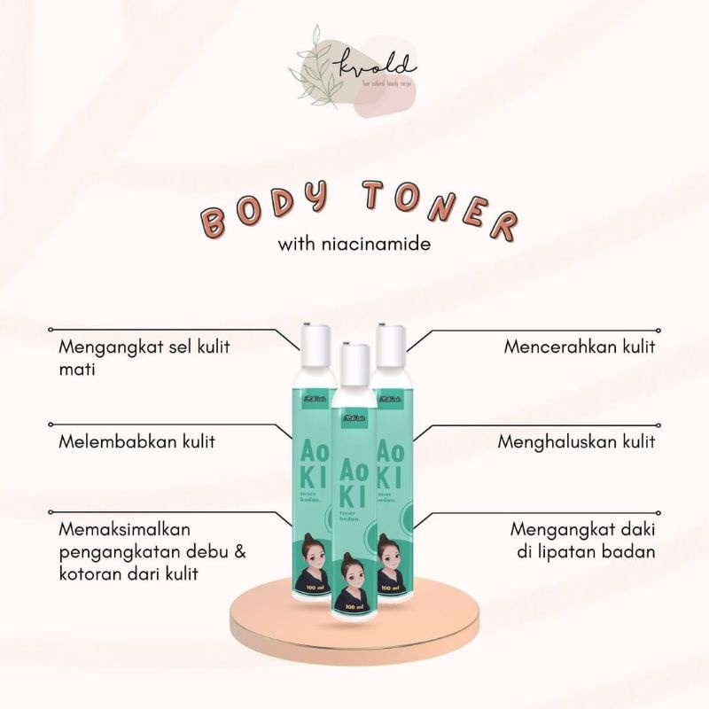 TONER BADAN WITH NIACINAMIDE BY AOKIMASK!