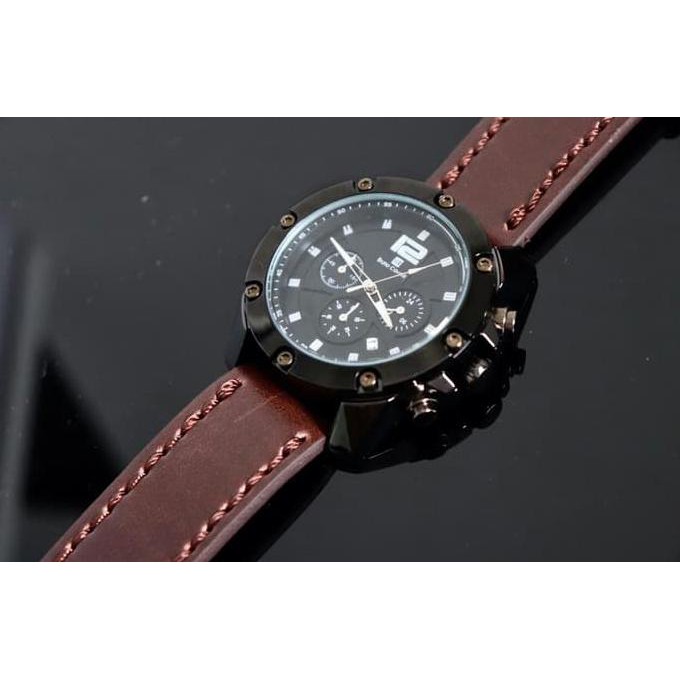 JAM TANGAN PRIA BRUNO CAVALLI ORIGINAL BC 1201 LEATHER 2