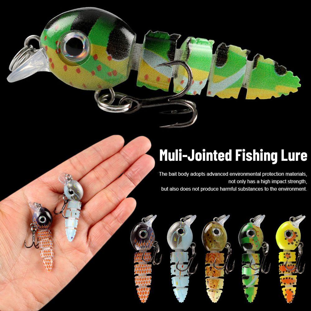 Top Muli-Tergabung Memancing Umpan 3.9G 5.5cm Crankbaits Tackle Musim Dingin Memancing Ikan Hooks