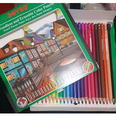 Pensil Warna Erasable 24 Warna Joyko ( Dapat Dihapus )