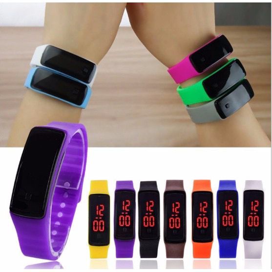 PA JAM TANGAN DIGITAL LED WANITA PRIA ELEKTRONIK ANAK REMAJA KIDS FASHION SOUVENIR SPORT RUBBER WATCH MURAH JF048