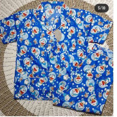 Piyama Doraemon. Baju tidur Doraemon. Doraemon Pajamas