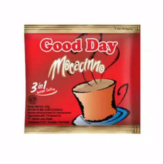 

Kopi Good day mocacinno 20gram x 10pcs SERENCENG