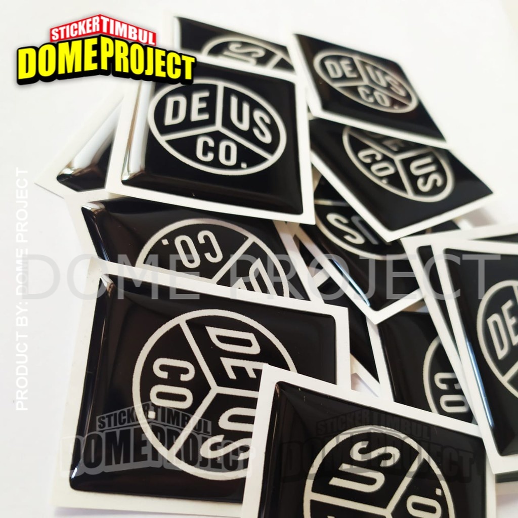 STIKER MOTOR DEUS EMBLEM DASI VESPA PIAGGIO STIKER RESIN TIMBUL LENTUR STIKER AKSESORIS SEPEDA MOTOR