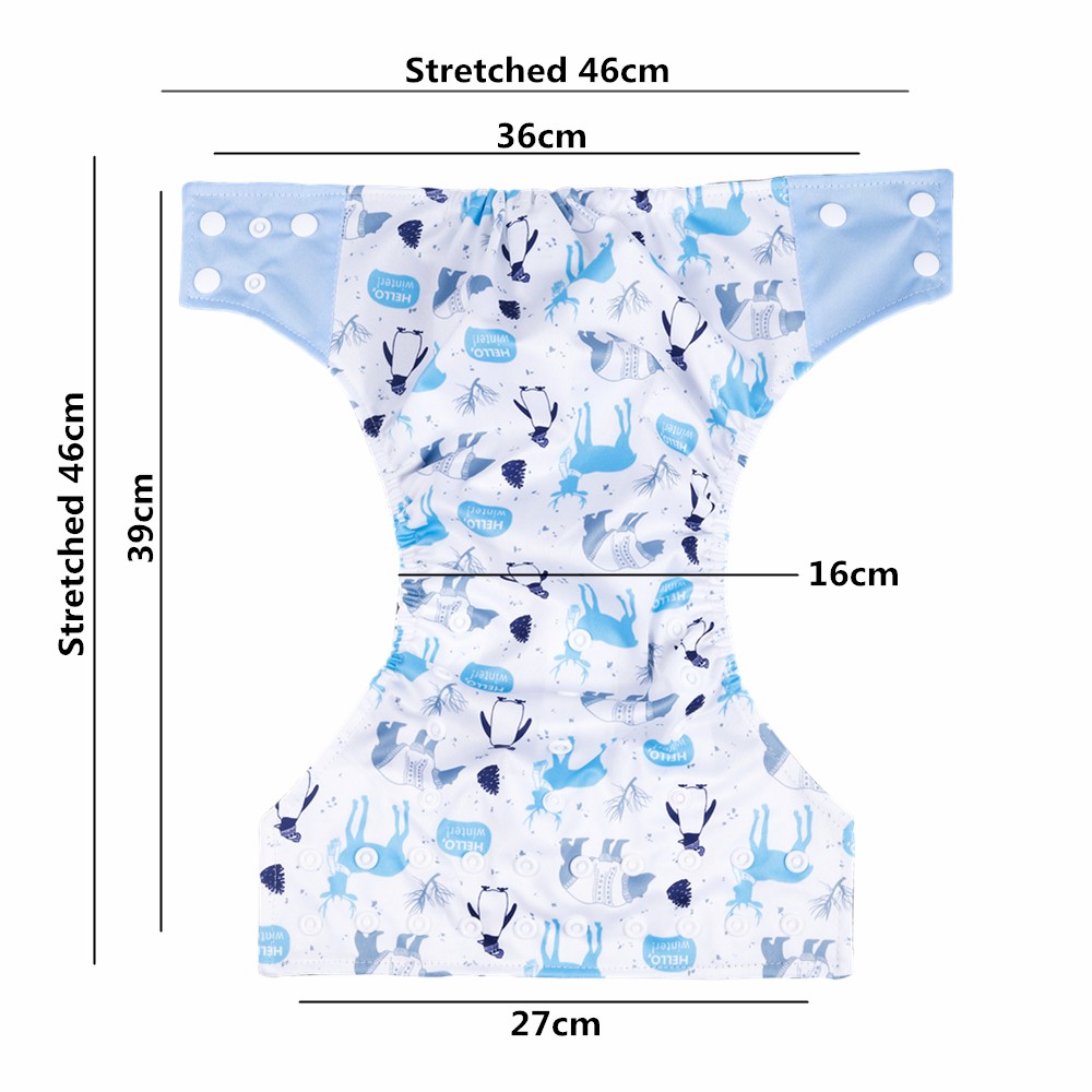 Simfamily Clodi PRINT+ INSERT Tahan Air popok kain bayi baby cloth diapers diaper newborn