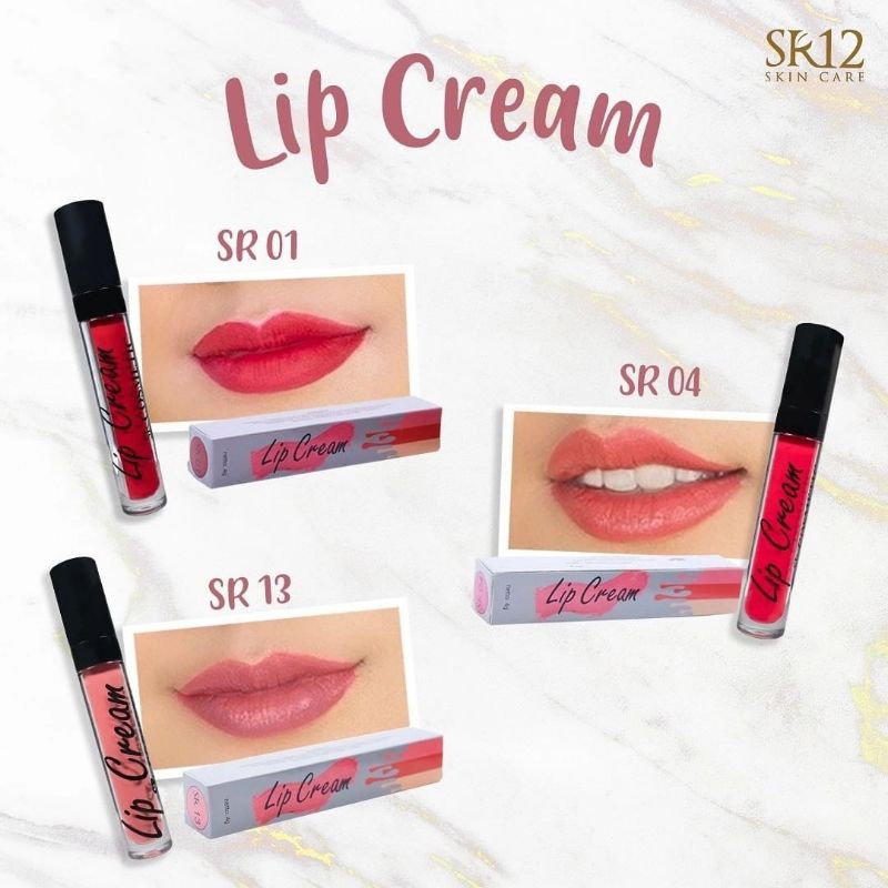 LIP CREAM MOIST SR12 BEBAS PARABEN..!! LIP KRIM LEMBUT &amp; NYAMAN DI BIBIR BERSTANDAR BPOM / KOSMETIK