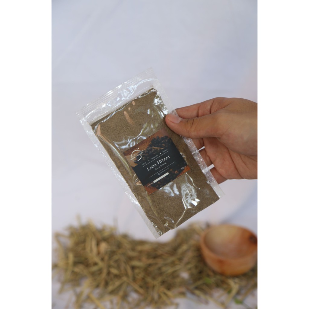 

50 GR LADA HITAM BUBUK - Black Pepper Powder Mbok Rempah