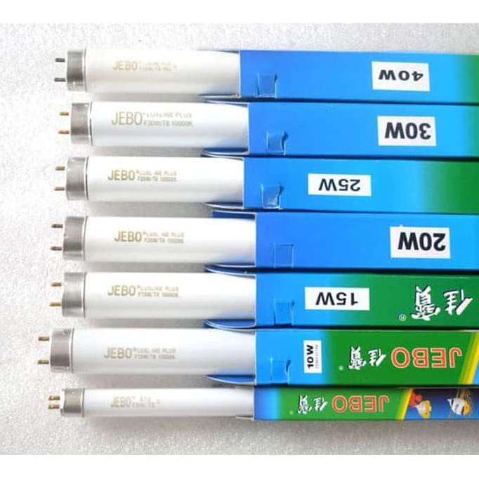 Lampu Neon T8 Jebo 15Watt Warna Putih Original