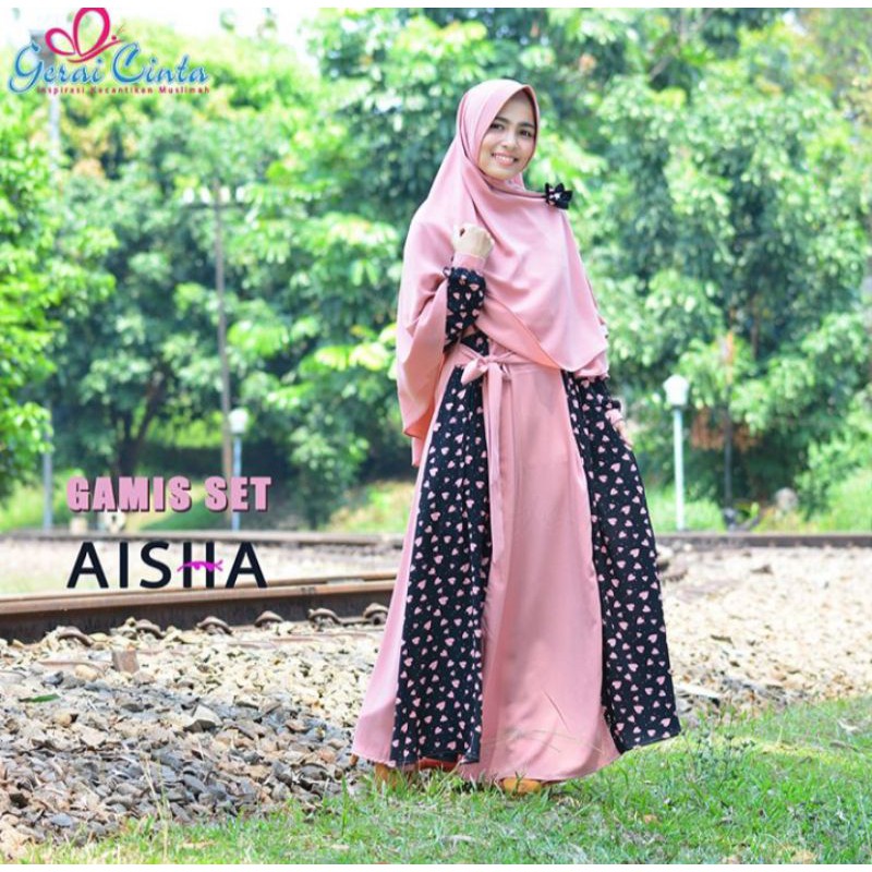 Gamis Aisyah Gerai Cinta/ Gerai Saffa PL (Preloved)
