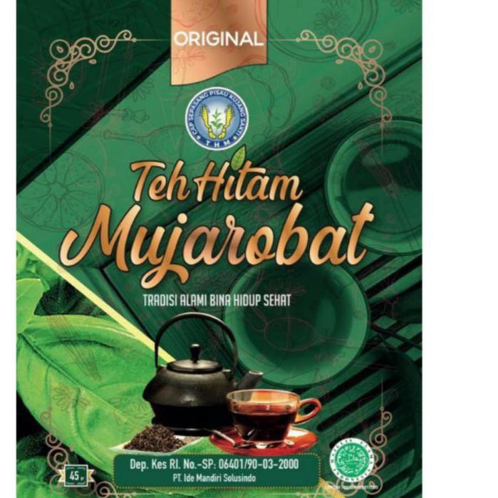 

Produk Terlaris, Teh Hitam Mujarobat (45gr & 100gr) KEMASAN TERBARU Bisa hei. .