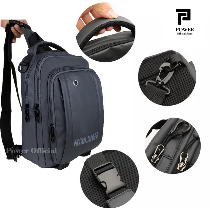 Airliner-1014 Tas 3in1 Ransel Selempang Pria Anti Air Sling bag Import Ransel ABG Waterproof Trendy