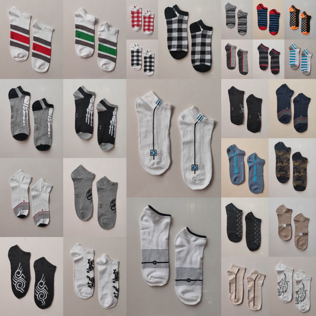 Kaos kaki motif pria cowo mata kaki kaoskaki motif MK-MOTIF CO